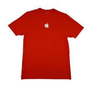 Apple Employee Red Logo Tee Small – Rare Apple Store Shirt Unisex Techwear